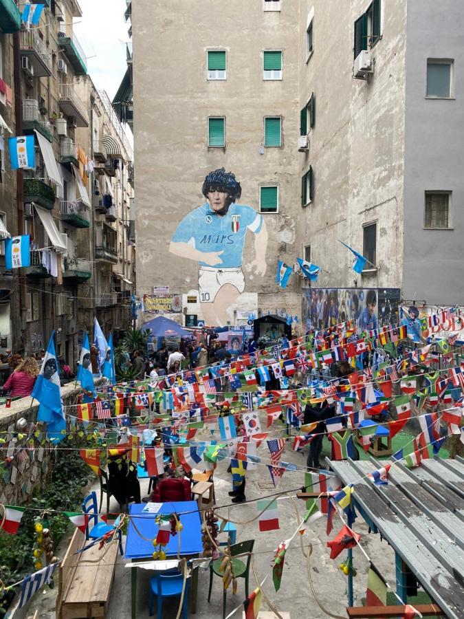 Geman Flat - 1 Min Maradona Mural Neapol Exteriér fotografie