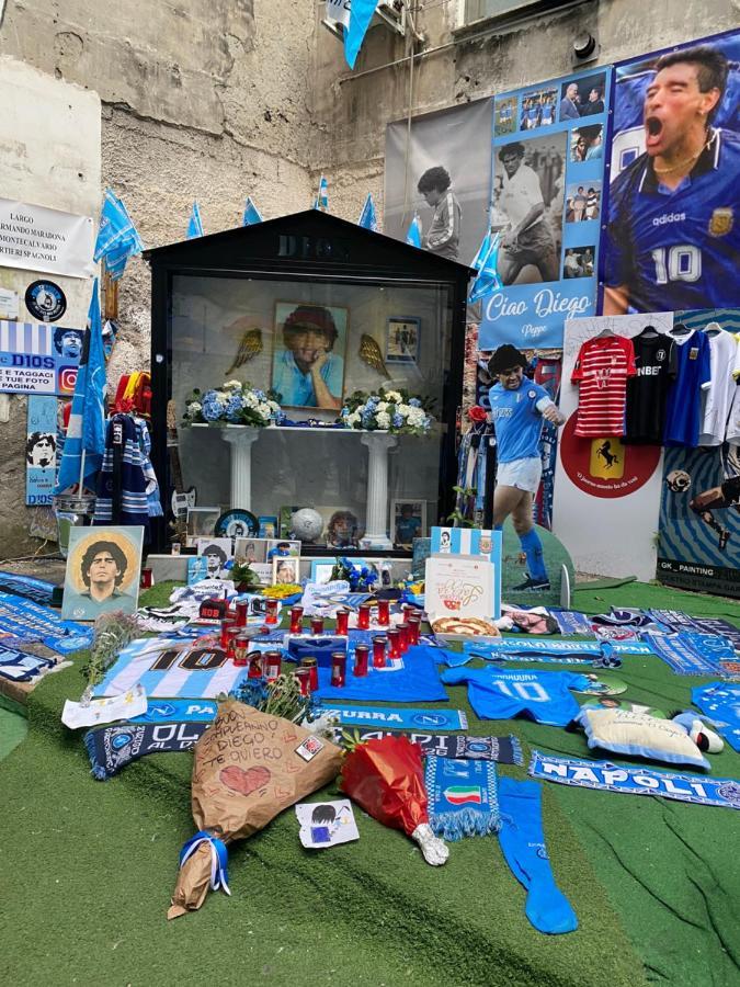 Geman Flat - 1 Min Maradona Mural Neapol Exteriér fotografie